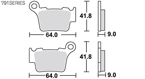 キタコ(KITACO) SBS ブレーキパッド 791SI シンターメタル ハスクバーナー KTM ブレンボキャリパー 等 777-0791070