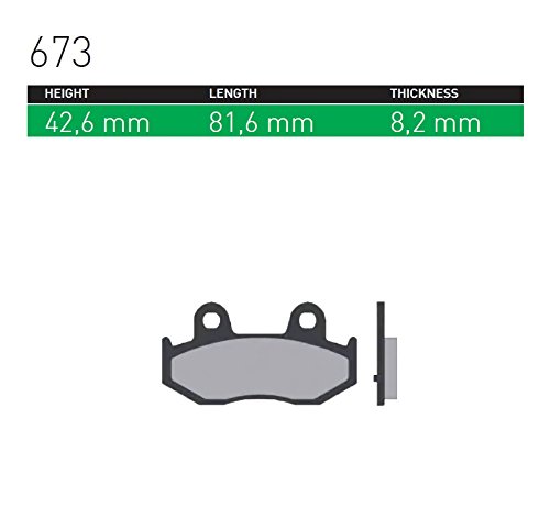 シンター(SINTER)バイク用ブレーキパッド673 リア用 : スズキ/カワサキ 72-673-080-0