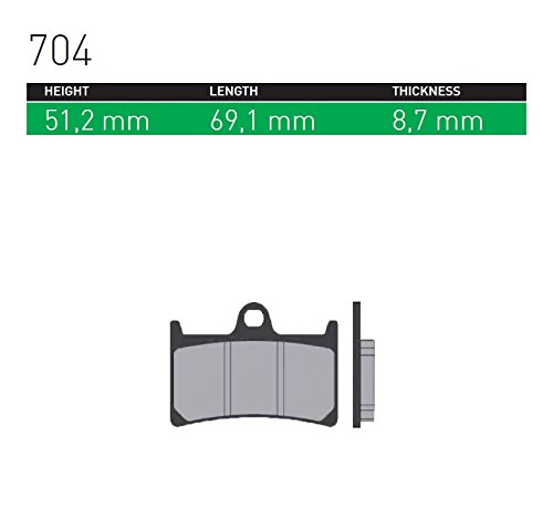 シンター(SINTER)バイク用ブレーキパッド704 フロント用 : ヤマハ 72-704-080-0
