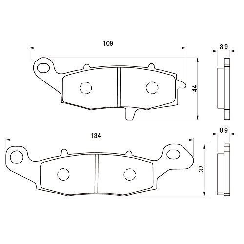 DAYTONA(デイトナ) ブレーキパッド ゴールデンパッドχ GSR750(11~15)<F左側>、DL650 V-STROM(04~16)<F左側>、グラストラッカー(00~14)<F>、ゼファー1100RS(96~03)<F左側>、ゼファー750RS(96~02)<F左側>、Ninja400R(11~16)<F左側>、ゼファーχ(96)<F左側>等 97169