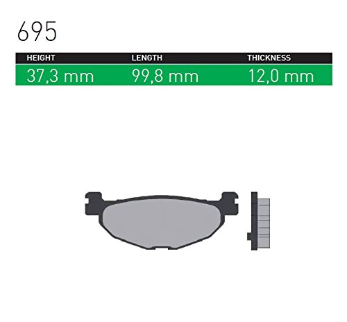 シンター(SINTER)バイク用ブレーキパッド695 リア用 : ヤマハ 72-695-080-0