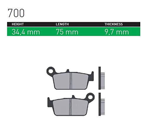 シンター(SINTER)バイク用ブレーキパッド700 フロント用 : ホンダ リア用 : ホンダ/ヤマハ/スズキ/カワサキ/BIMOTA/GAS GAS/SHERCO/TM 72-700-080-0