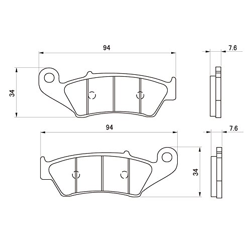 DAYTONA(デイトナ) ブレーキパッド ゴールデンパッドχ XR250(95~07)<F>、DRZ400(00~08)<F>、D-トラッカー(98~07)<F>、KLX250(93~07)<F>等 97119