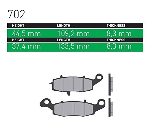 シンター(SINTER)バイク用ブレーキパッド702 フロント用 : スズキ/カワサキ 72-702-080-0