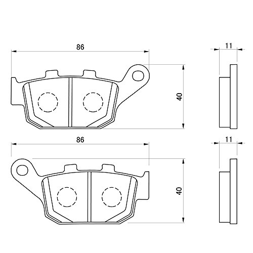 DAYTONA(デイトナ) ブレーキパッド ゴールデンパッドχ NC750S(14~16)<R>、NC750X(14~17)<R>、NC700X(12~13)<R>、CB400SF(92~98)<R>、CBR250RR(17)<R>、NSR250R(88~93)<R>、VTR250(98~06)<R>、レブル250(17)<R>等 97112