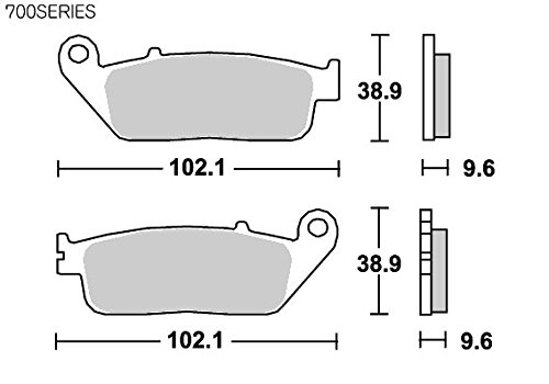 キタコ(KITACO) SBS ブレーキパッド 700DC デュアルカーボン レブル250 CBR250R CBR250RR NC700X NC750X 等 777-0700081