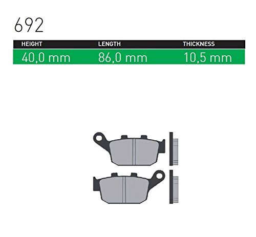 シンター(SINTER)バイク用ブレーキパッド692 リア用 : ホンダ/BUELL 72-692-080-0