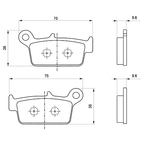 DAYTONA(デイトナ) ブレーキパッド ゴールデンパッドχ XLR250R/バハ(91~94)<R>、XR250(95~07)<R>、NS-1(91~99)<R>、NSR50(87~99)<R>、D-トラッカー(98~16)<R>、KLX250(98~16)<R>等 97111