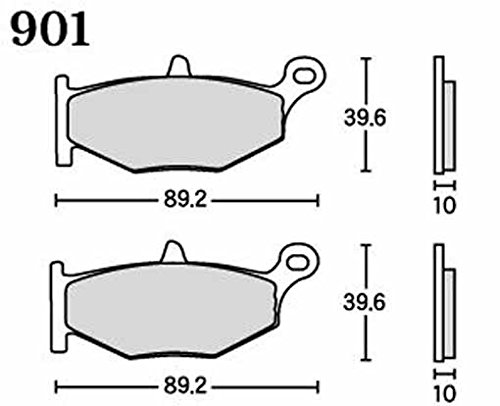 アールケー(RK) ブレーキパッド FINE ALLOY  SUZUKI:GSXR600/750 '06~'08(リヤ)など バイク オートバイ 二輪用 901FA55