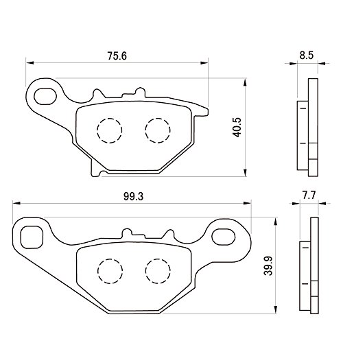 DAYTONA(デイトナ) ブレーキパッド ゴールデンパッドχ アドレスV125(05~13)<F>、、アドレス110(15)<F>、ZZ(00~07)<F>等 97154