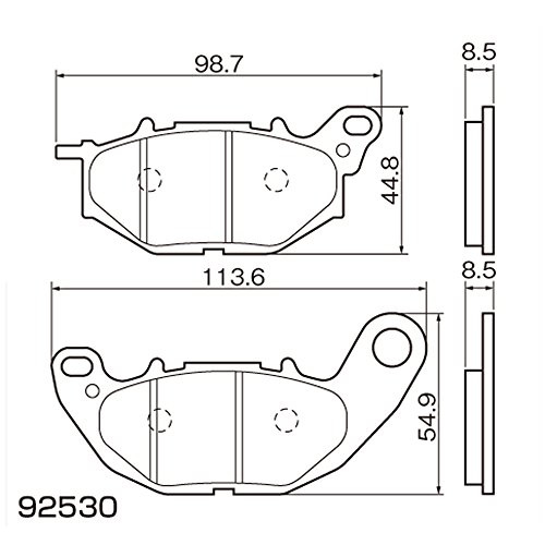 DAYTONA(デイトナ) ブレーキパッド 赤パッド YZF-R25('15) フロント用 92530