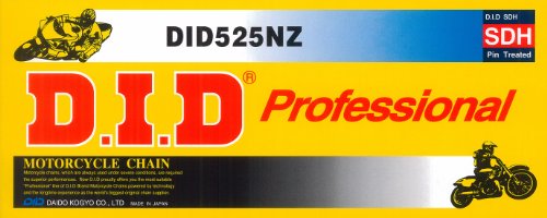 D.I.D(大同工業)バイク用チェーン 軽圧入クリップジョイント付属 525NZ-104FB STEEL(スチール) SDHピン加工 二輪 オートバイ用