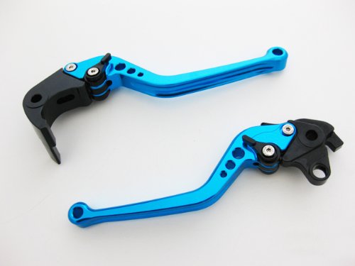 KY MOTO Racer3 CBR1000RR (04~07) CB1000R (08~09) アルミ削り出しカスタムレバーセット ブルー MM05-0062L