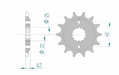 AFAM(アファム) フロントスプロケット 24501-14