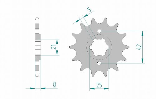 AFAM(アファム) フロントスプロケット 21502-16