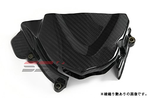 SSK スプロケットカバー ドライカーボン 綾織り艶あり [TRIUMPH(トライアンフ) STREETTRIPLE(ストリートトリプル) 2008-2012] [DAYTONA(デイトナ)675 2006-2013] CTR0206TG