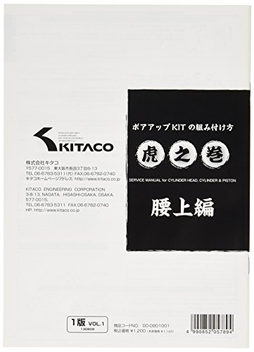 キタコ(KITACO) ボアアップキットの組み付け方 虎の巻 腰上編 エイプ系縦型エンジン 00-0901001