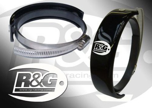 R&G(アールアンドジー) エキゾーストプロテクター Oval Supermoto Style(オーバル スーパーモト) ブラック RG-EP0005BK
