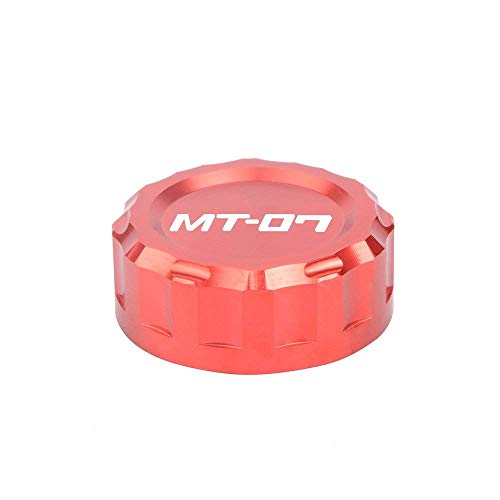 MT07 ブレーキマスターキャップ ビレット アルミ オイルフィラーキャップFor YAMAHA MT-07 2013 2014 2015 2016 2017 （赤)