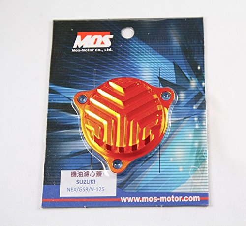 MOS製アドレスV125 CNC オイルフイルターキャップゴールド GC-V-125-D03