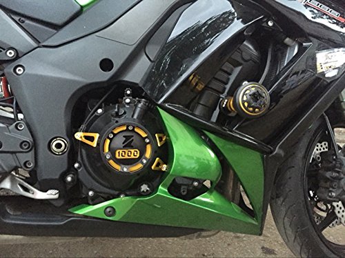 CORANGE KAWASAKI Z1000用2010-2016 Z1000SX 2011-2015オートバイ用CNCアルミ製エンジンステーターカバーエンジン保護カバー (ゴールド)