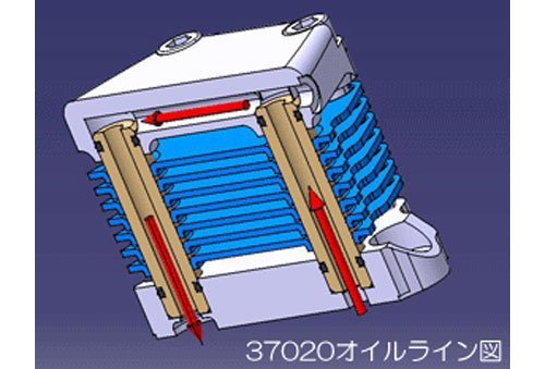 Gクラフト (Gcraft) アルミビレットオイルクーラー横型エンジン用7段 37020