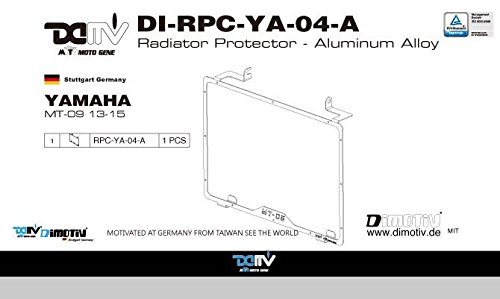 Dimotiv(DMV) MT-09(13-15) ラジエーターカバー(Standard Radiatoe Protective Cover)グリーン DI-RPC-YA-04-A-D