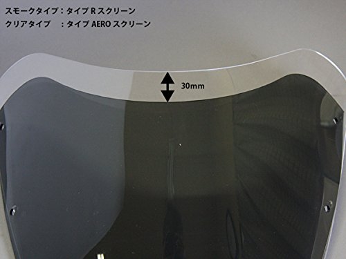 ワールドウォーク Z900RS用ビキニカウル メタリックスパークブラック AEROスクリーン仕様 スモーク ds-06aero-2