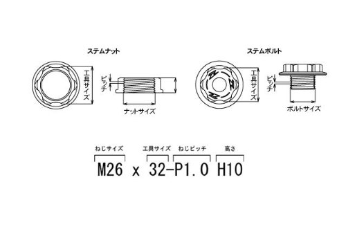 ジータ(ZETA) ステアリングステムボルト オレンジ ボルトサイズM2x11.5 P1.5mm KTM ZE58-2817