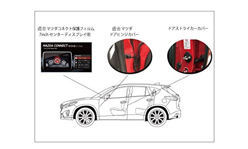 適合現行mazdaマツダ DJデミオ/CX-3/CX-5/BMアクセラ等に ドアストライカーカバー ドアロックカバー