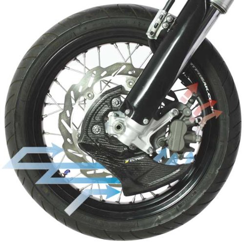 ズィーカーボン(Z-CARBON) フロントディスクガード エアースクープ カーボン 325mm ユニバーサル[汎用] ZC35-1203