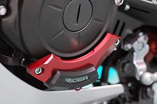 RIDEA エンジンプロテクター 左側 レッド [CP-Y05-L-RD] [YAMAHA MT-25/MT-03] CP-Y05-L-RD