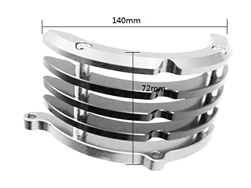 CORANGE 川崎Z125 Z 125プロミニモーター用CNCアルミモーターサイクルエンジンガードサイドプロテクターカバーキット (赤)