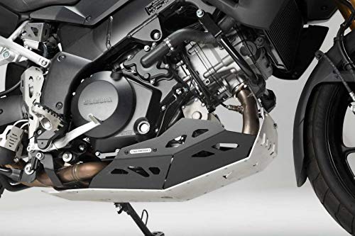 SW-MOTECH: エンジンガード Black/Silver For V-Strom 1000 without クラッシュバー | mss-05-440-10100 MSS.05.440.10100