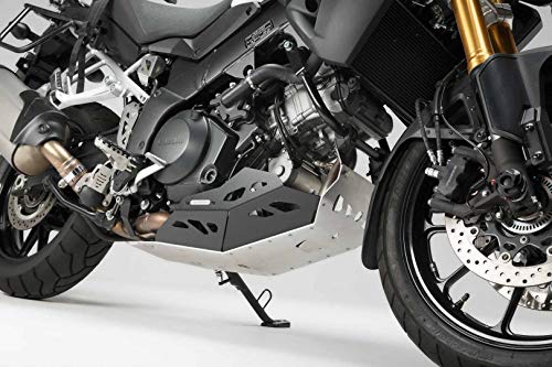 SW-MOTECH: エンジンガード Black/Silver For V-Strom 1000 without クラッシュバー | mss-05-440-10100 MSS.05.440.10100