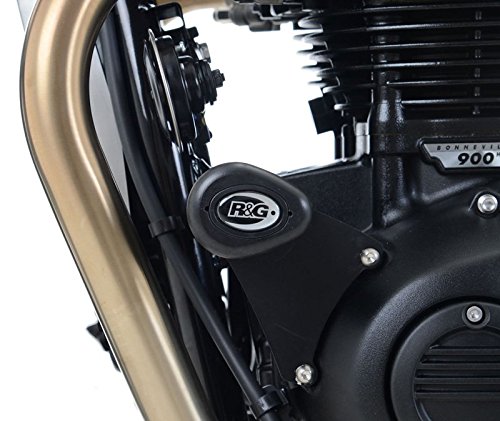 R&G(アールアンドジー) エアロクラッシュプロテクター ブラック STREET TWIN(16-) THRUXTON 1200/R(16-) RG-CP0407BL