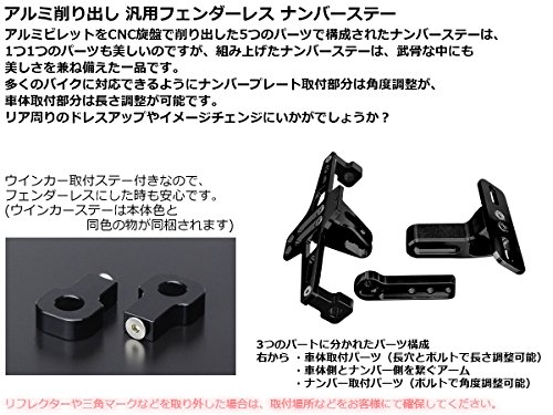 オートバイのアクセサリー ナンバープレートステー フェンダーレスキット Ho細いテール For KAWASAKI Z750 Z800 z1000 EX ninja 250 300 z125 z250 YAMAHA YZF R1 R3 MT-07 FZ-07 FJ-07 MT-09 FZ-09 FJ-09 BMW S1000RR S1000R R1200RT R1200GS（赤)