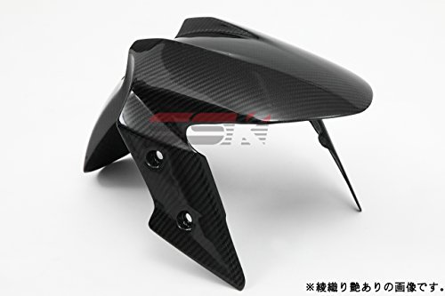 SSK フロントフェンダー 純正形状 ドライカーボン 綾織り艶あり (NINJA250 13-)(Z250 13-) CK00109TG