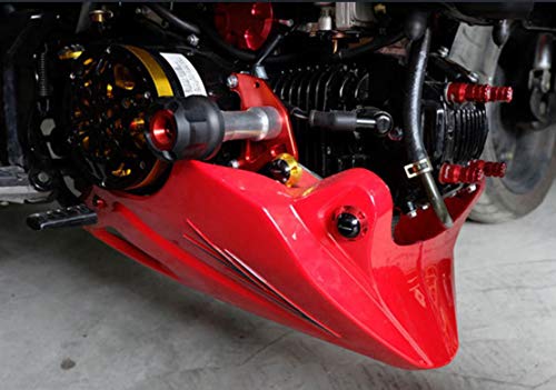 エンジン スライダー エンジンガード ホンダ MSX 125 用 プロテクター バイク 左右 セット 赤 お守り付