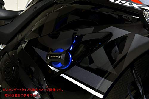RIDEA フレームスライダー メタリックタイプ カラー:ブラック SUZUKI GSX-R1000/R 2017- RI0000402