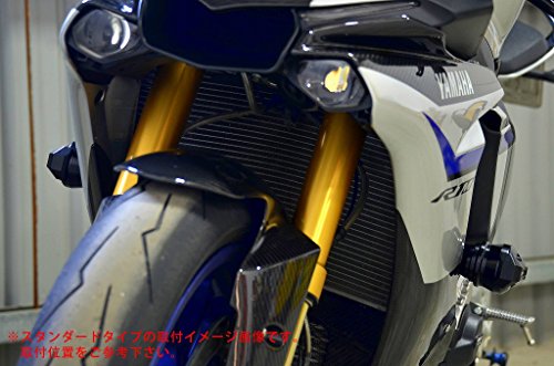 RIDEA フレームスライダー メタリックタイプ ブラック YAMAHA (YZF-R1/YZF-R1M 2015-)(MT-10) FS2-Y05-BK