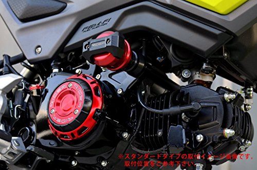 RIDEA フレームスライダー メタリックタイプ ゴールド HONDA GROM/MSX125 2013-2016 FS2-H01-GD