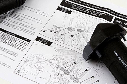 Puig 7056N CRASH PADS HONDA CBR650F (14-15 スライダー) プーチ スライダー パッド オートバイ バイク パーツ