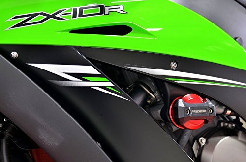 RIDEA フレームスライダー ブルー NINJA ZX-10R 2011-2016 FS-KA-03-BE