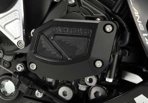 アグラス(AGRAS) レーシングスライダー ケースカバーセットB  ジュラコン:ブラック YZF-R1(09-10) 342-271-011B