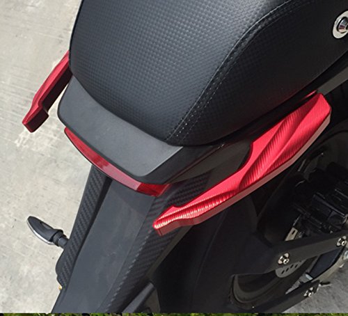 オートバイCNCアルミニウム後部グラブバーオートバイ後部ハンドルHonda Grom用後部乗客バー125 MSX125 MSX 125 M3 2014 2015 (ブラック)