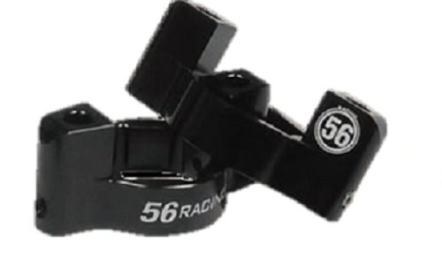 56Racing フロントフォークナット19HEXタイプ (2Pセット) BLACK [品番] 56082