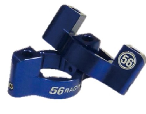 56Racing フロントフォークナット19HEXタイプ (2Pセット) BLUE [品番] 56083