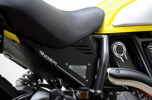 RIDEA アルミアンダーシートカバー 左右セット ブラック DUCATI SCRAMBLER(スクランブラー) SCP-DU-01-BK