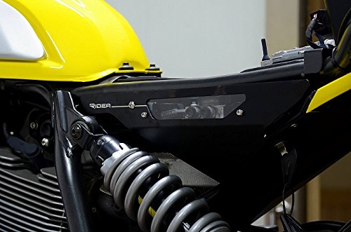 RIDEA アルミアンダーシートカバー 左右セット ブラック DUCATI SCRAMBLER(スクランブラー) SCP-DU-01-BK